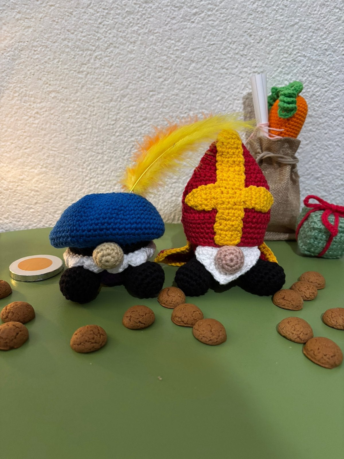 Sint en Piet pop/knuffels, Overige karakters, Nieuw, Ophalen of Verzenden, Meerkleurig