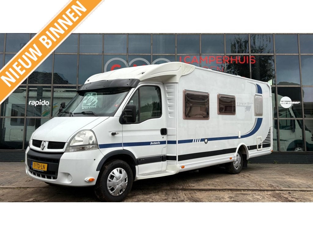 Dethleffs Esprit RT 2xAirco,Topindeling,150PK, Caravans en Kamperen, Koelkast, Ringverwarming, Luifel, 7 tot 8 meter