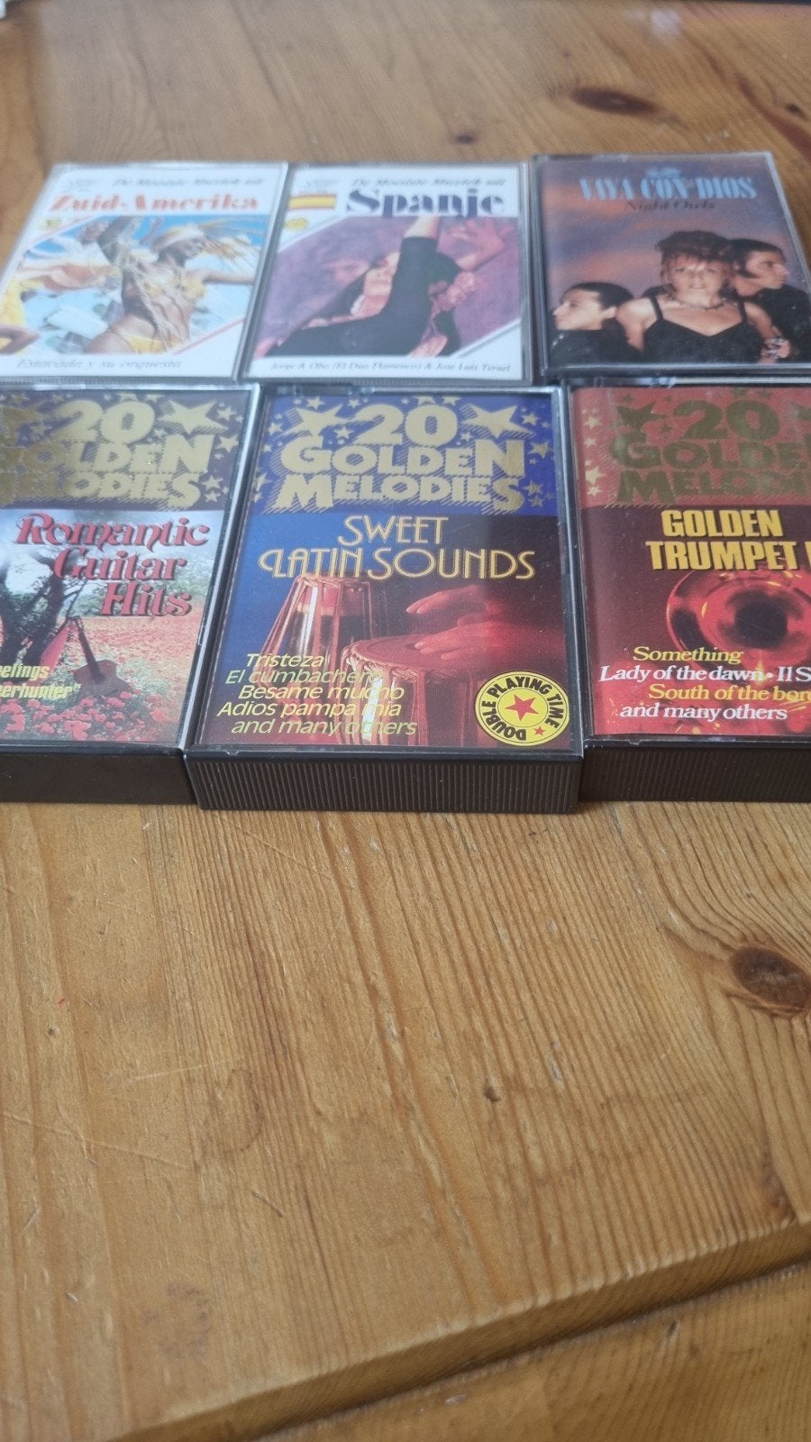 Cassettebandjes - Diverse genres (6 stuks), Cd's en Dvd's, Latin en Salsa, Gebruikt, Voorbespeeld, Verzenden