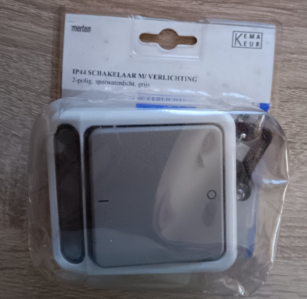 Schakelaar buitenverlichting IP44 Plieger, Tuin en Terras, Ophalen, Kunststof, Minder dan 50 watt, Overige typen