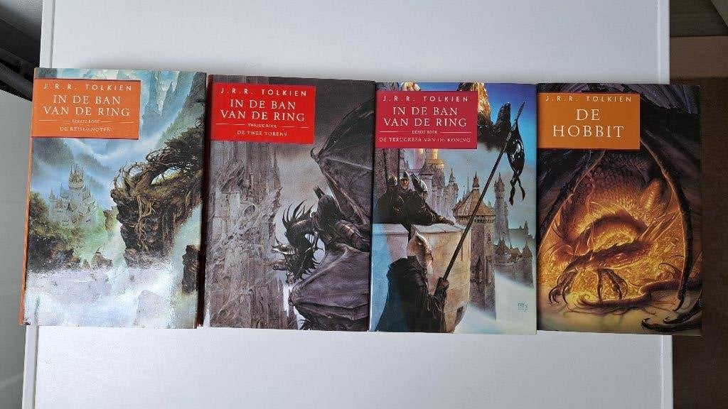 Tolkien: In de ban van de ring + de Hobbit HC's, Boeken, Ophalen of Verzenden, Gelezen, J.R.R. Tolkien