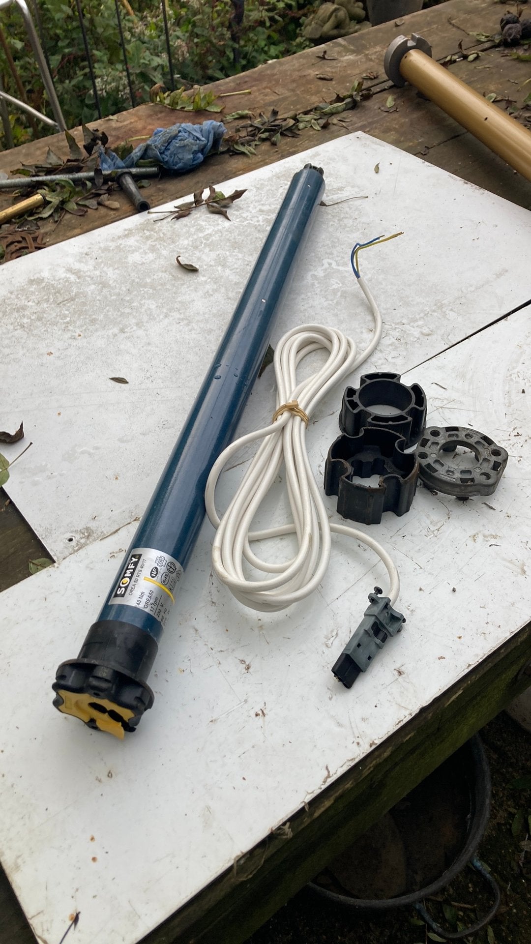 Somfy buismotor type OREA 50 RTS  40/17 in goede staat, Ophalen, Zo goed als nieuw