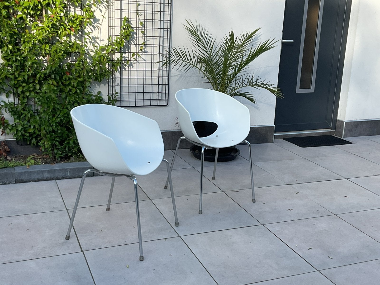 Orbit large stoelen 6 stuks per stuk 45 euro, Ophalen, Kunststof, Gebruikt, Wit