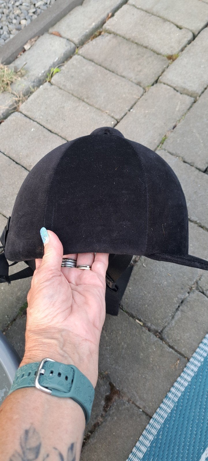 Horka Paardrij cape zwart velours. Maat 51, Dieren en Toebehoren, Ophalen of Verzenden, Gebruikt, Dressuur