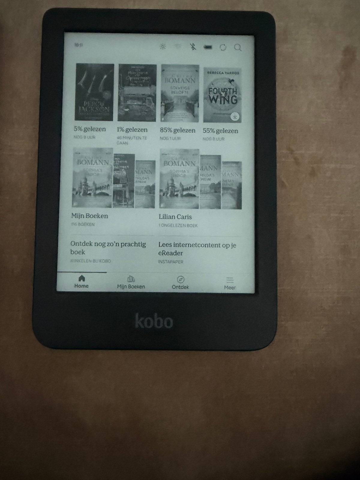 Rakuten kabo e reader met bijbehorende hoesje, Ophalen, Zo goed als nieuw