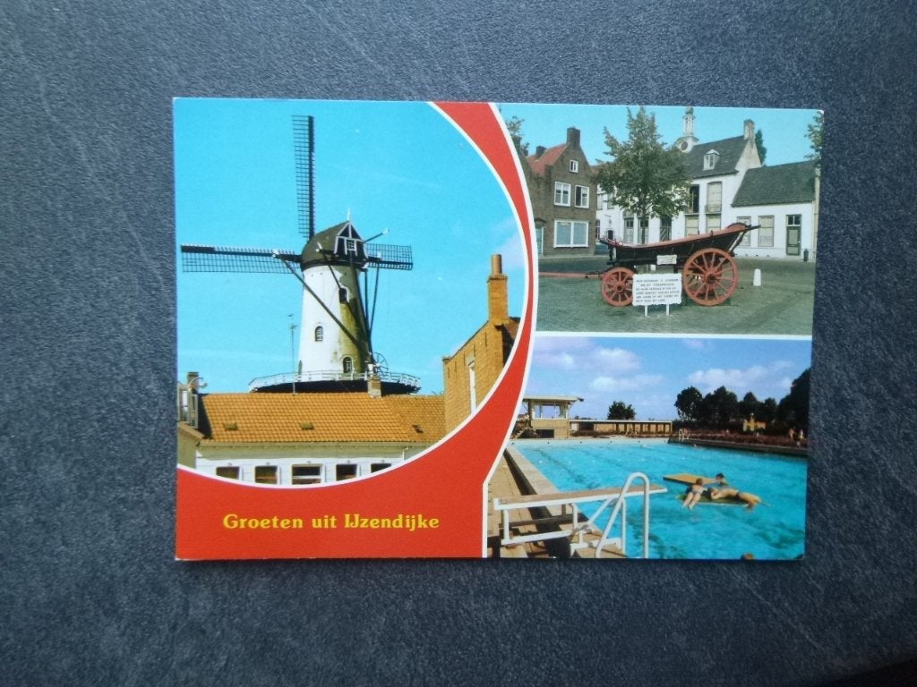 IJzendijke, zwembad/molen 1981, Verzenden, 1980 tot heden, Ongelopen, Noord-Brabant