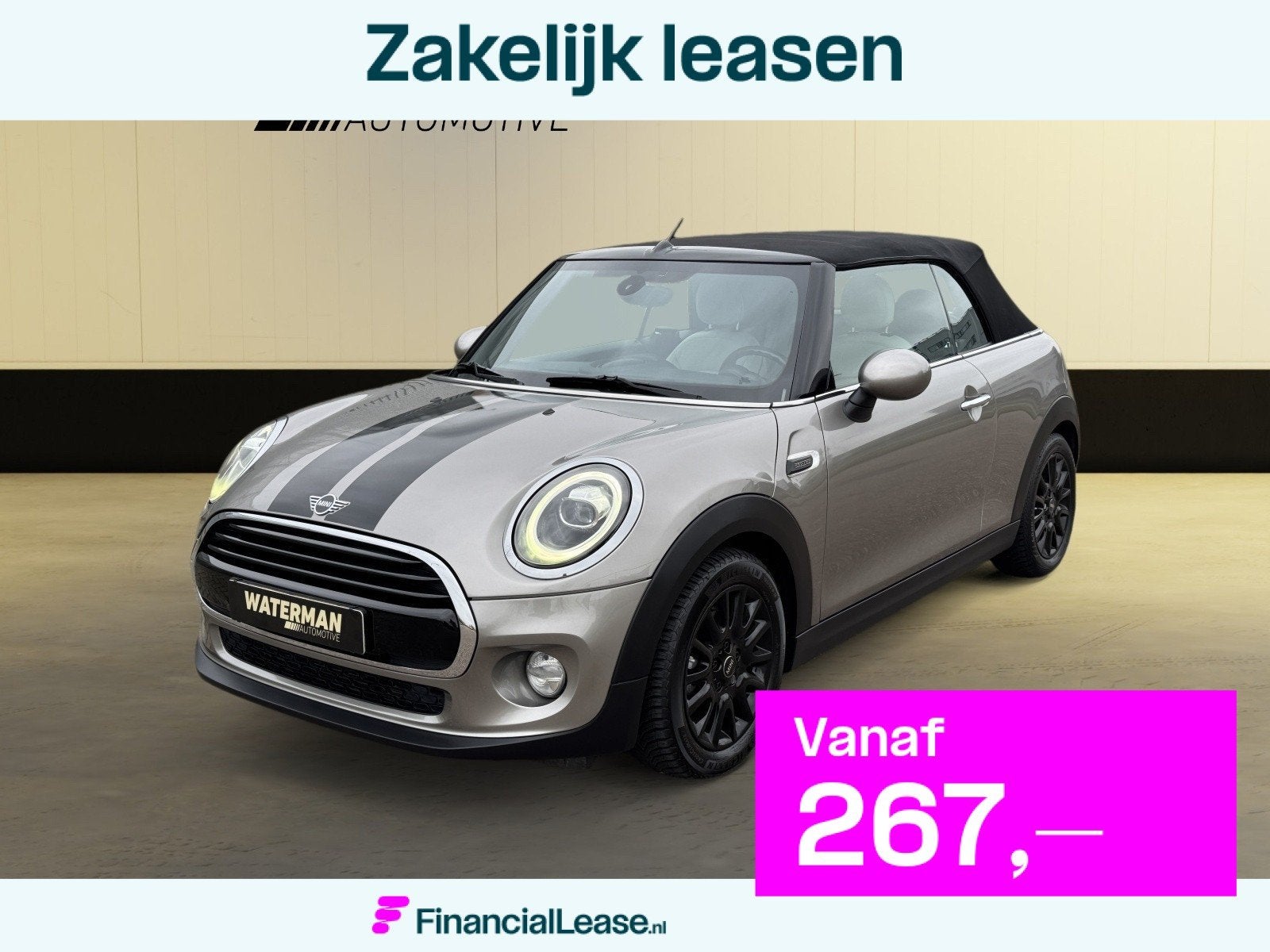 Mini Cabrio 1.5 Cooper CHILI FACELIFT LEDER/STOELVERWARMING/, Voorwielaandrijving, 136 pk, Gebruikt, Cabriolet