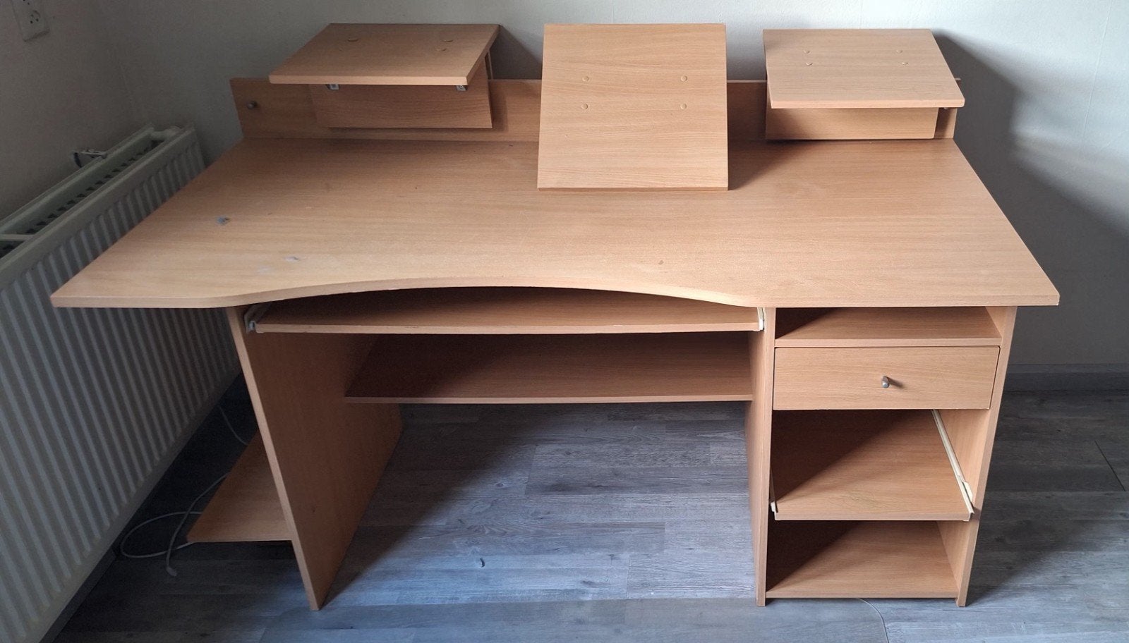Mooi degelijk bureau hoogte 75,5 breed 150, diep 71, Ophalen, Gebruikt, 150 cm, 71 cm