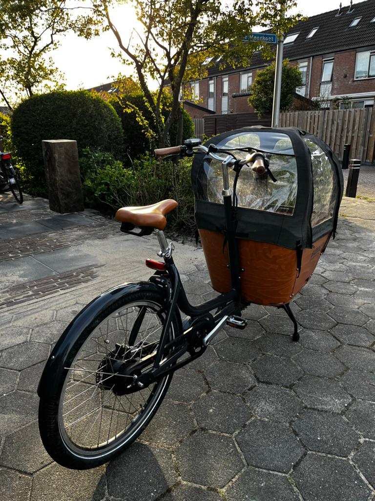 Babboe bakfiets huif, Ophalen, Zo goed als nieuw, Overige typen, 80 kg of meer