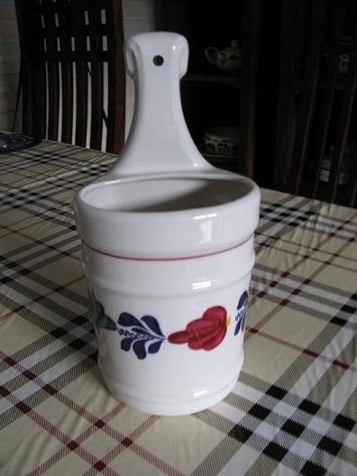 Boerenbont pollepel pot / lepel pot Boerenbond, Gebruikt, Landelijk/Boerenbont, Ophalen of Verzenden, Schaal of Schalen