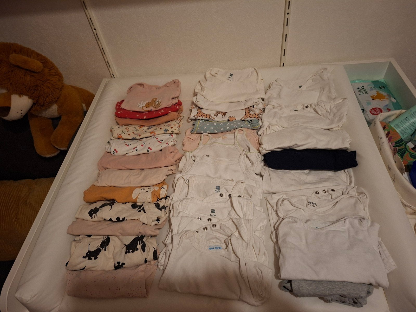 kledingset/bundel 32 rompers meisje maat 80/86: div. mouwen, Ophalen of Verzenden, Meisje, Nacht- of Onderkleding