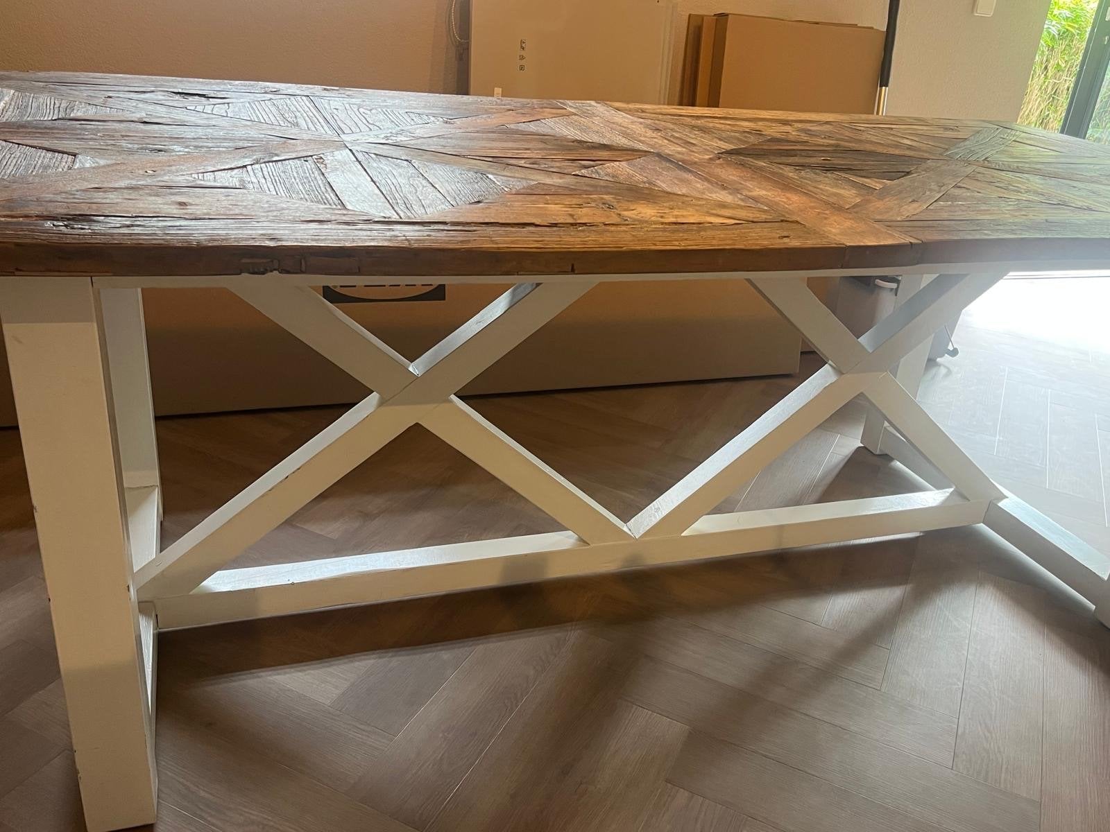 Riviera Maison eettafel - robuust en stijlvol, Gebruikt, 150 tot 200 cm, Vier personen, Rechthoekig
