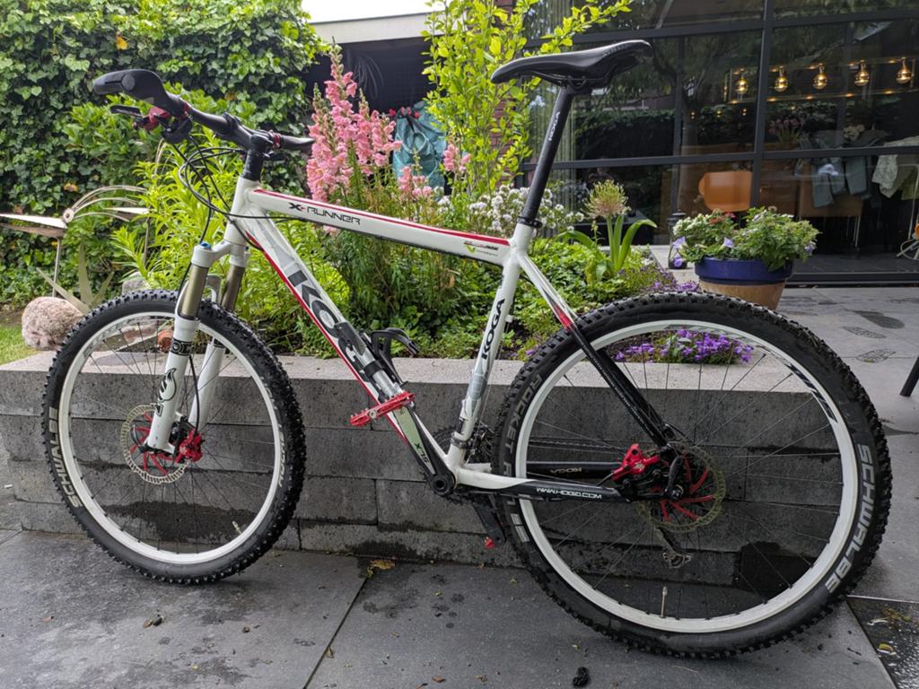 Koga X-Runner Mountainbike - Wit/Rood 26 inch wielen, 49 tot 53 cm, Ophalen, Gebruikt, Overige merken