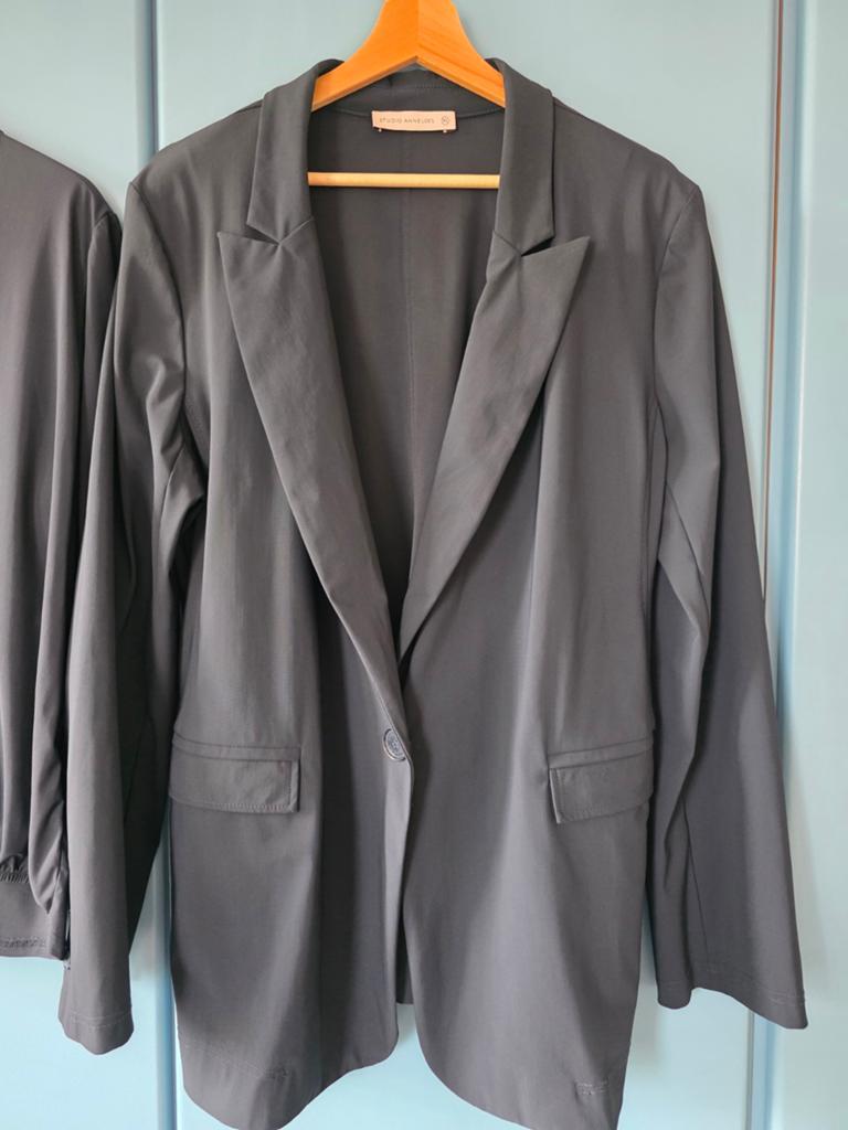 Studio Anneloes XL Donkerblauw Fran blazer, Ophalen of Verzenden, Zo goed als nieuw, Maat 46/48 (XL) of groter, Blauw