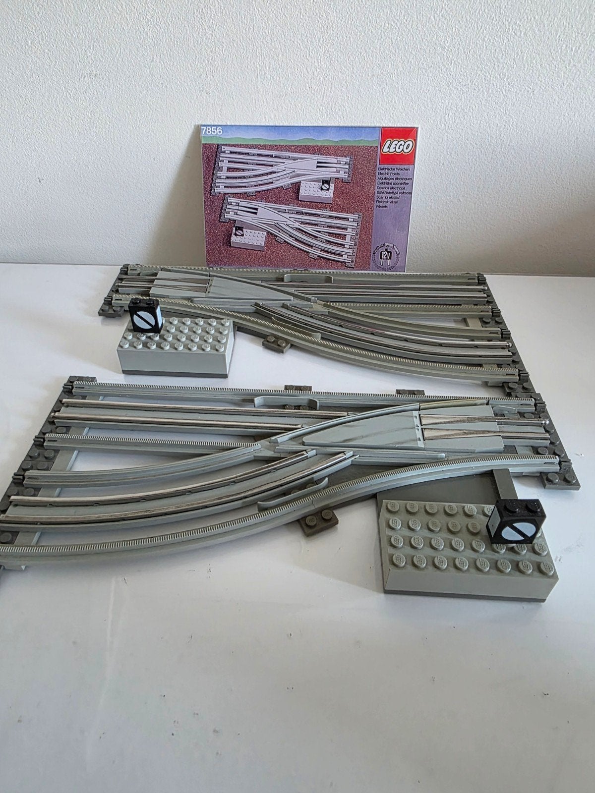 Lego Trein Wissels Set 7856 - Links en Rechts, Gebruikt, Lego, Ophalen of Verzenden, Compleet