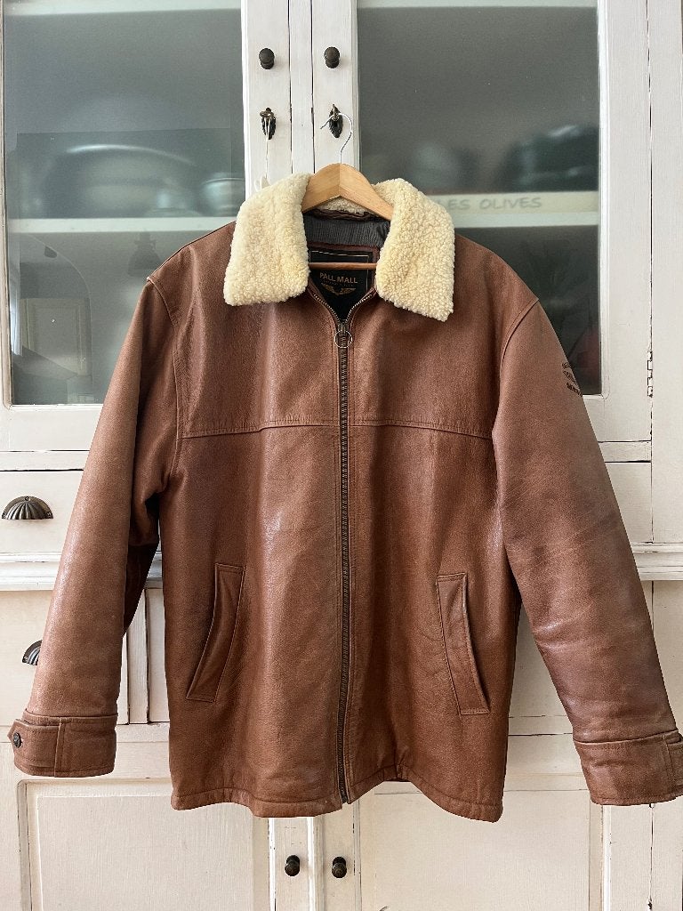 Pall Mall PME Leren jas, Kleding | Heren, Maat 52/54 (L), PME LEGEND, Bruin, Ophalen of Verzenden
