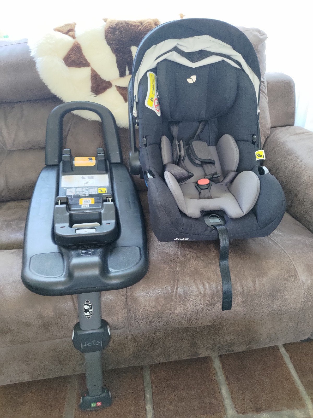 Baby autostoel met i-Base Advance Isofix, Gebruikt, Zijbescherming, Isofix, 0 t/m 13 kg