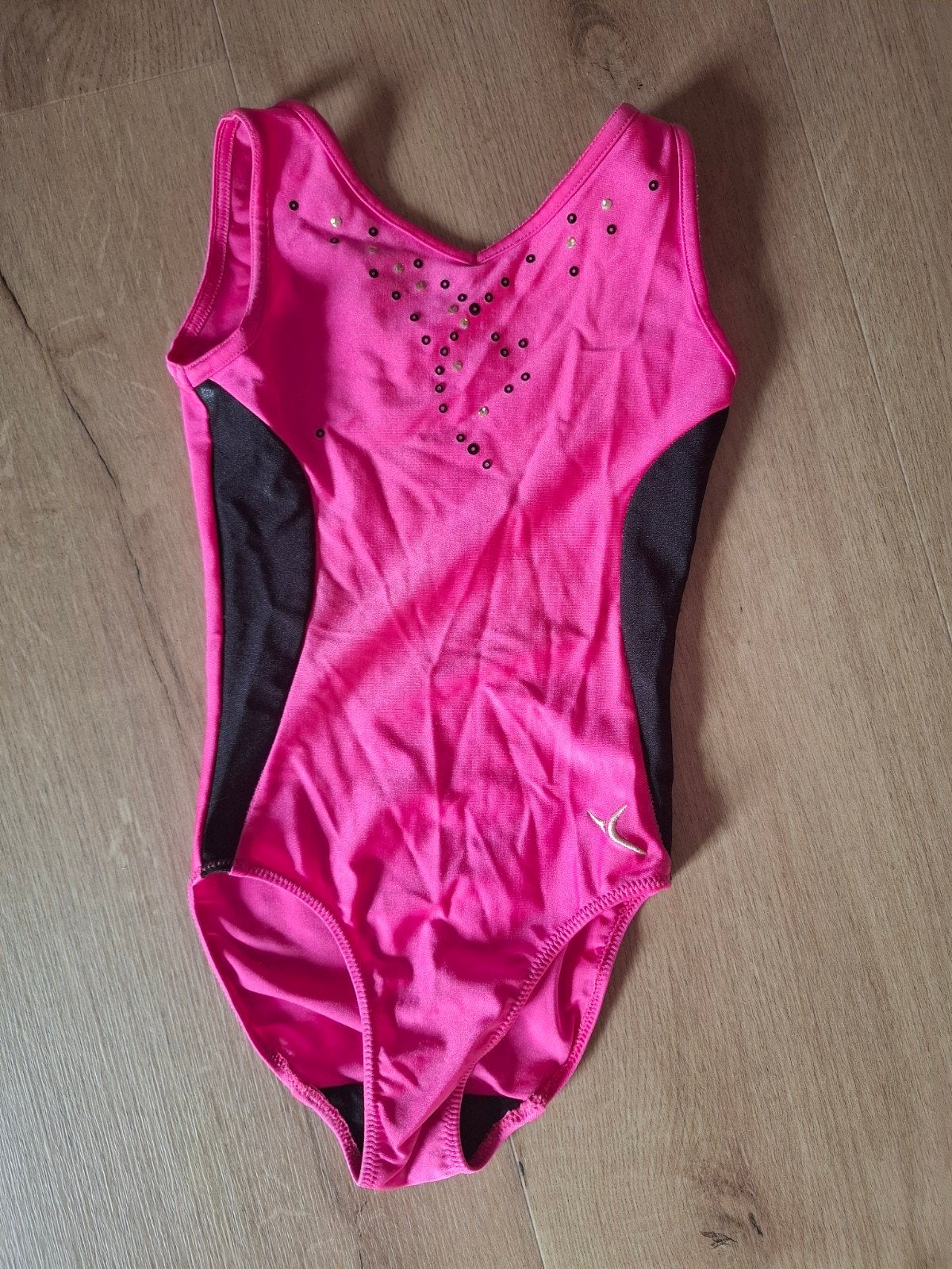 Roze turnpakje maat 110-116, Sport en Fitness, Gebruikt, Ophalen of Verzenden, Roze, Kleiner dan kindermaat 122