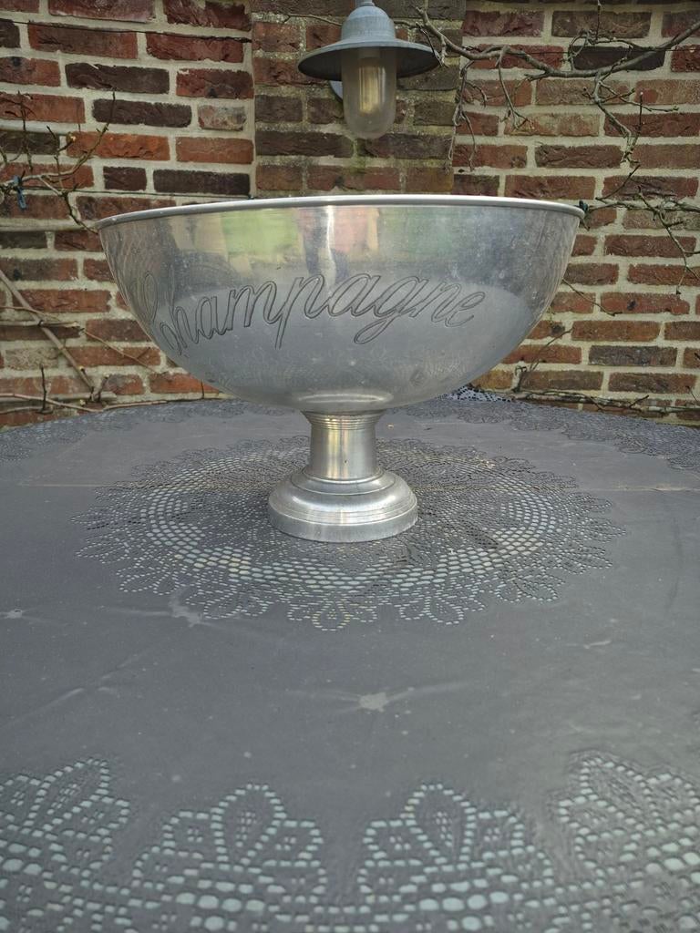 Vintage Champagne Koeler - Aluminium, Ophalen of Verzenden