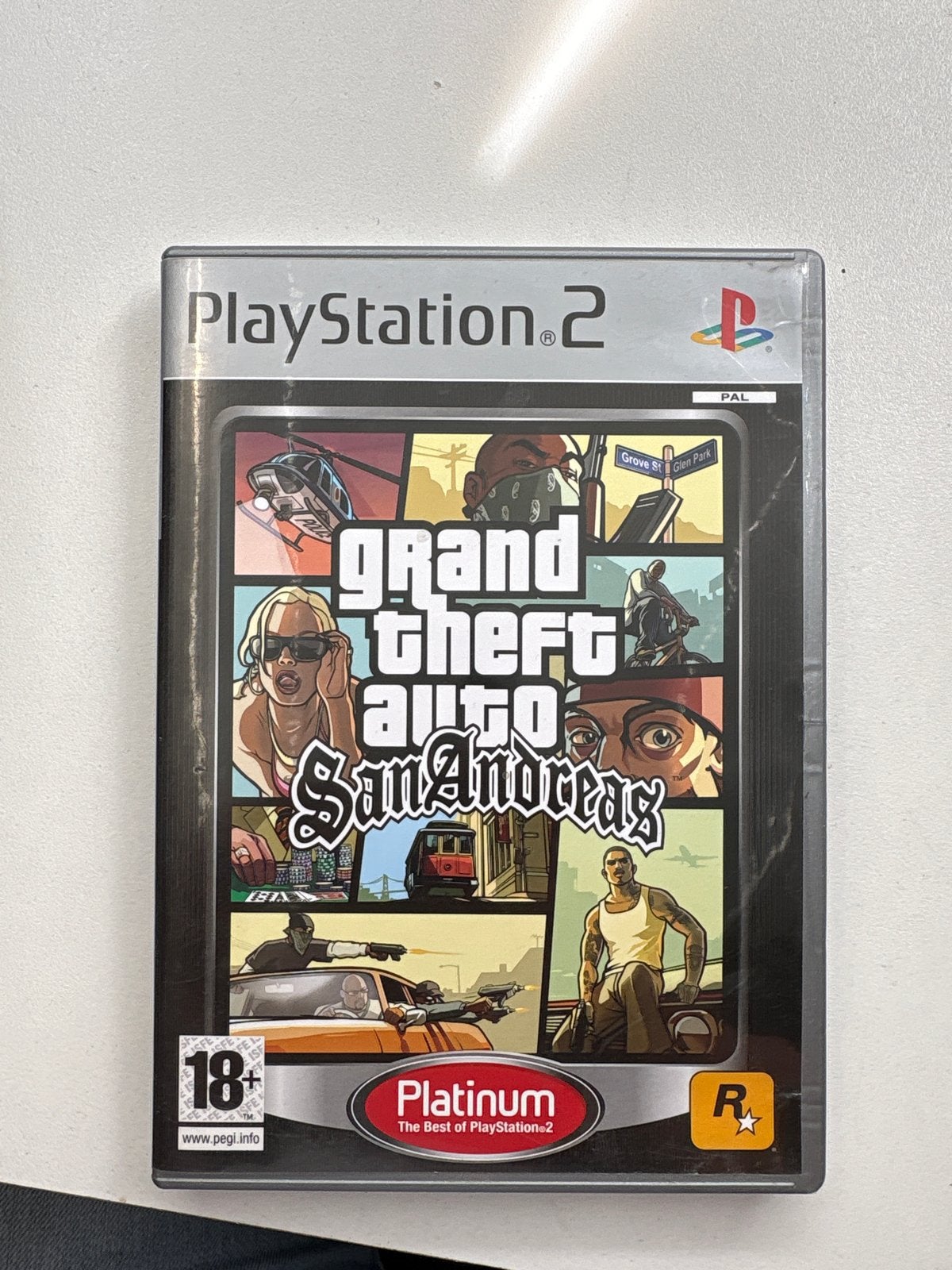 Grand Theft Auto: San Andreas (Platinum) PS2, Avontuur en Actie, Gebruikt, Vanaf 18 jaar, 1 speler