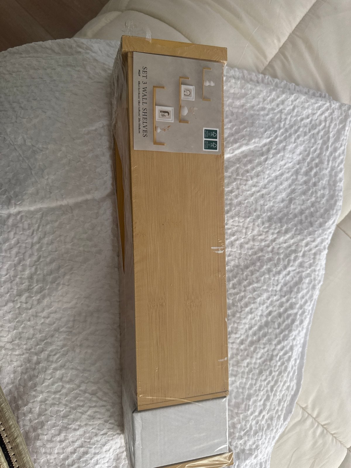 Set van 3 bamboe wandplanken - Nieuw in verpakking, Ophalen, Nieuw