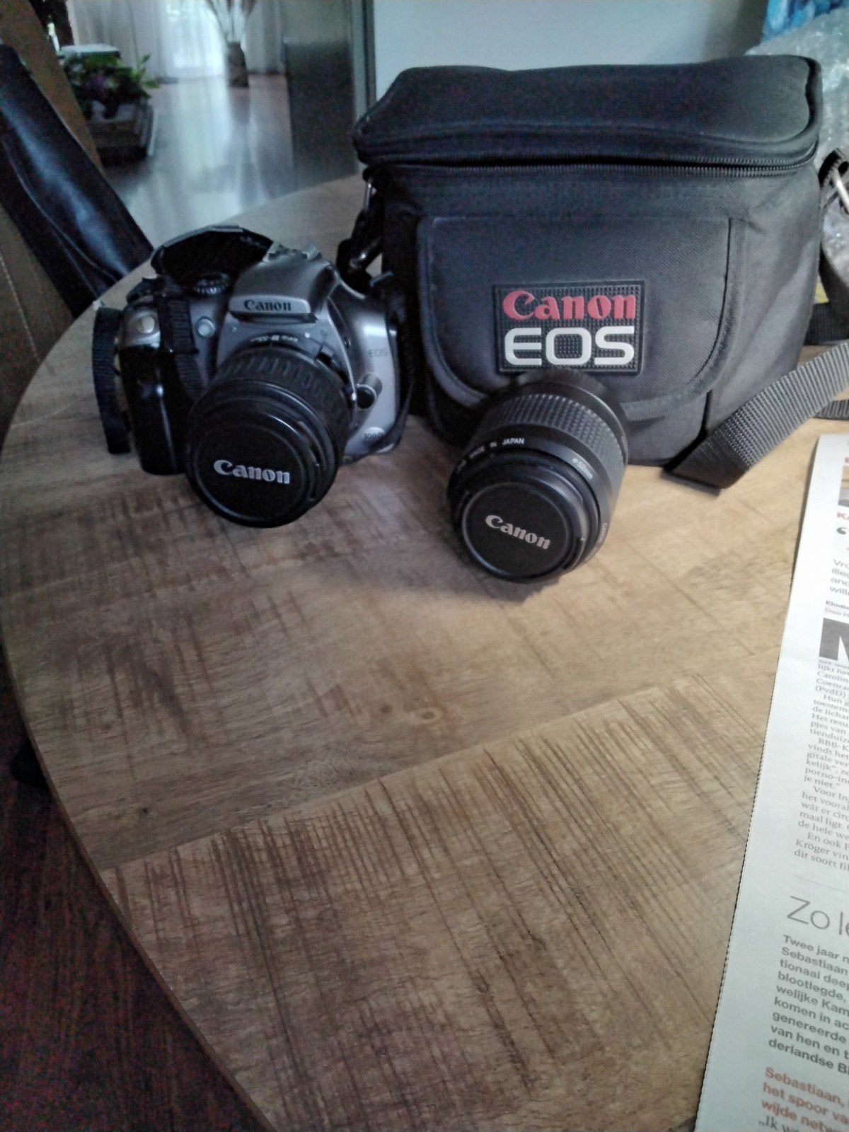 Eos camera met zoomlens en fototas, Ophalen, Gebruikt, Canon, 8 keer of meer