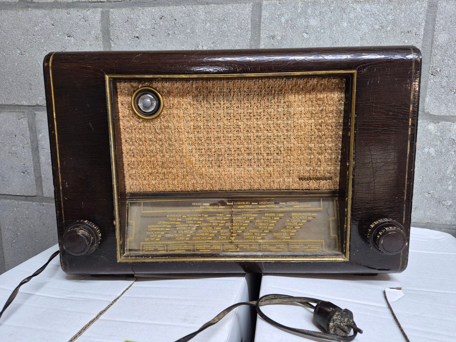 Oude Telefunken buizenradio 2652 W - Fabr.Nr. 674270, Ophalen of Verzenden, Gebruikt, Radio