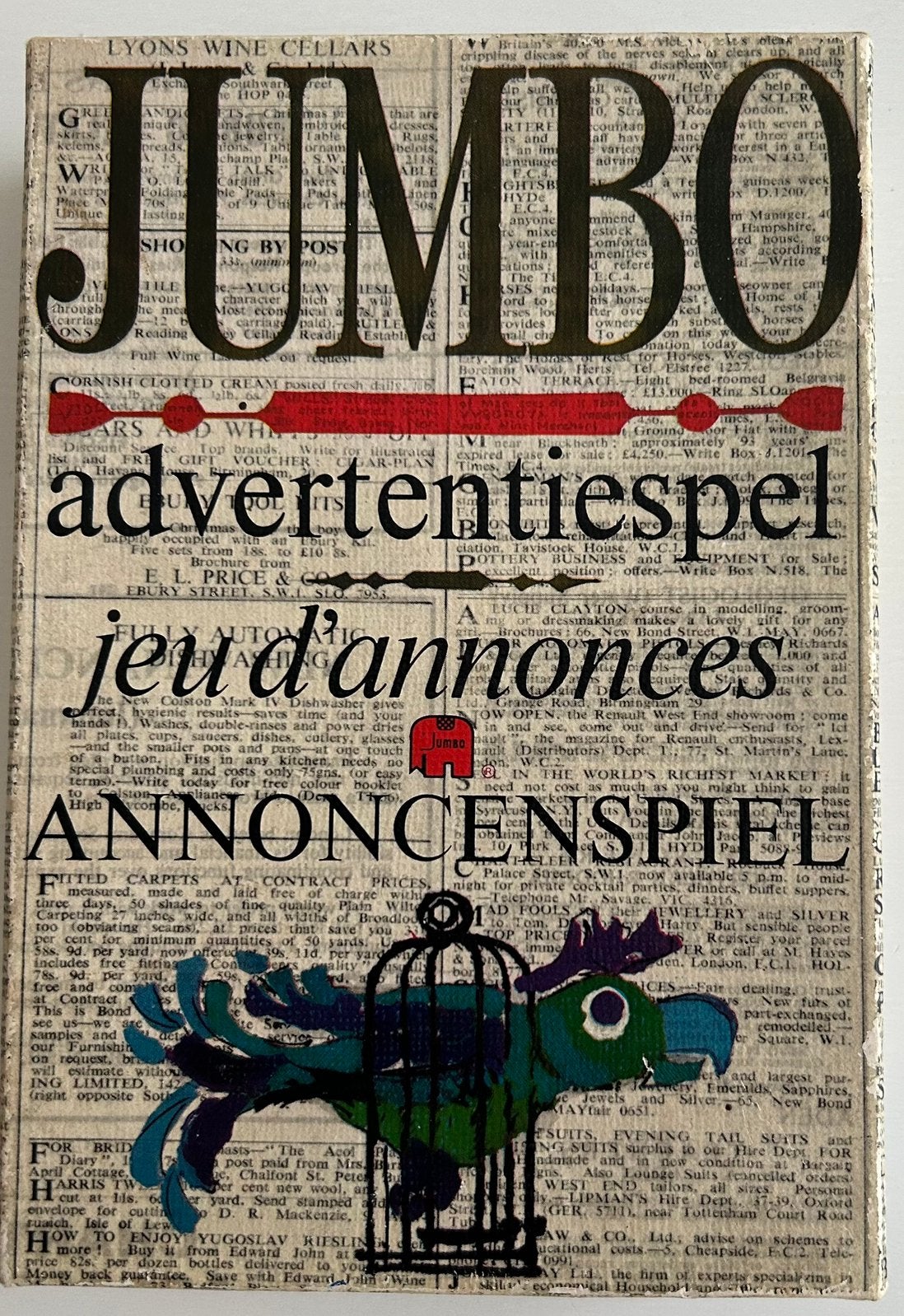Retro Nostalgie: Het Originele Jumbo Advertentiespel, Een of twee spelers, Ophalen of Verzenden, Gebruikt