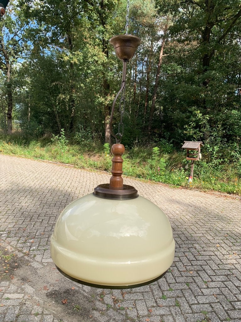 Retro hanglamp | ecru, Ophalen, Huis en Inrichting