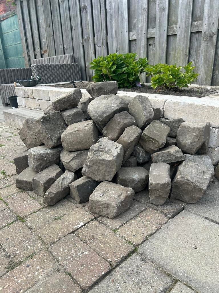 Bassalt keien, Ophalen, Gebruikt