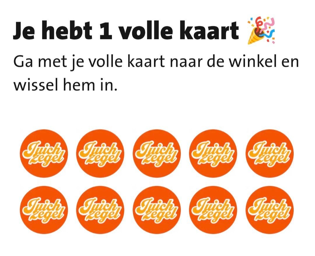Juichzegels, Jumbo, Ophalen of Verzenden