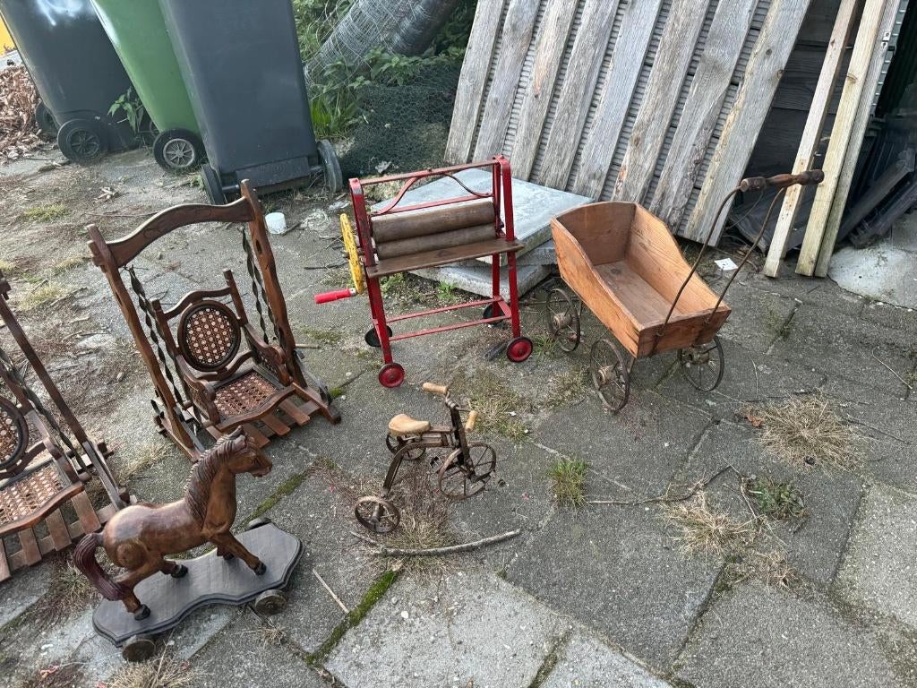 antieke poppen speelgoed, Ophalen of Verzenden