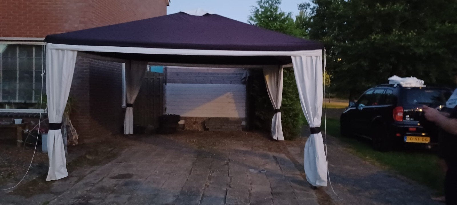 partytent 4x4 meter zwaardere model met dikke buisen., Ophalen of Verzenden, Gebruikt, Minder dan 5 meter