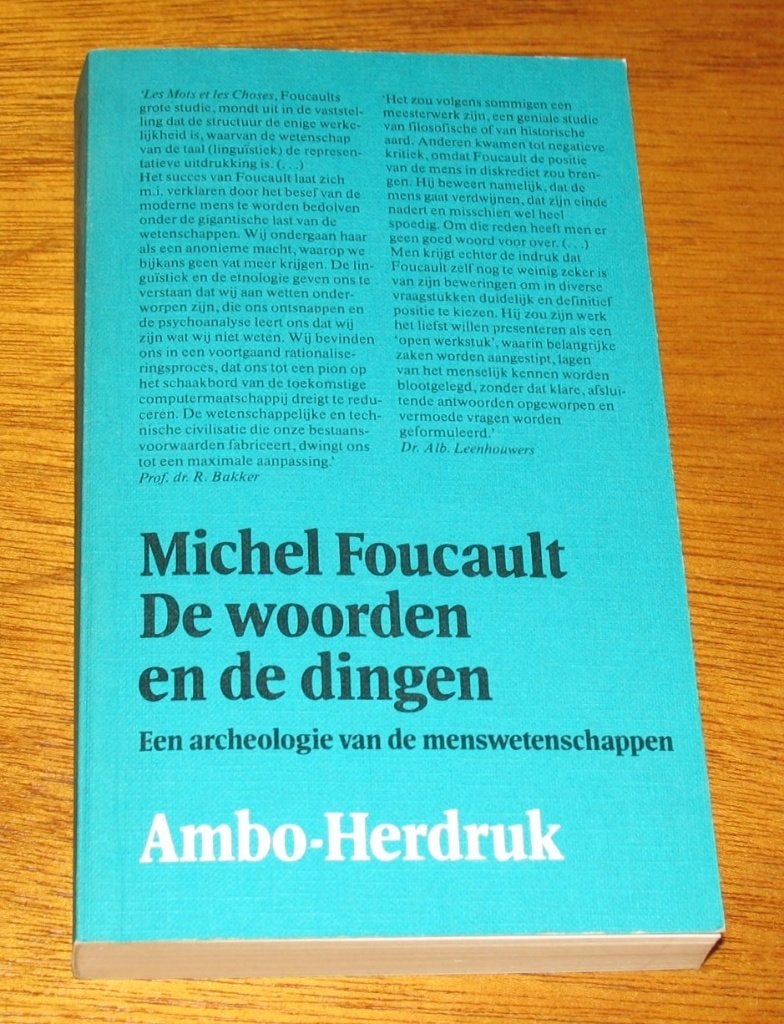 Michel Foucault - De woorden en de dingen, Ophalen of Verzenden, Zo goed als nieuw
