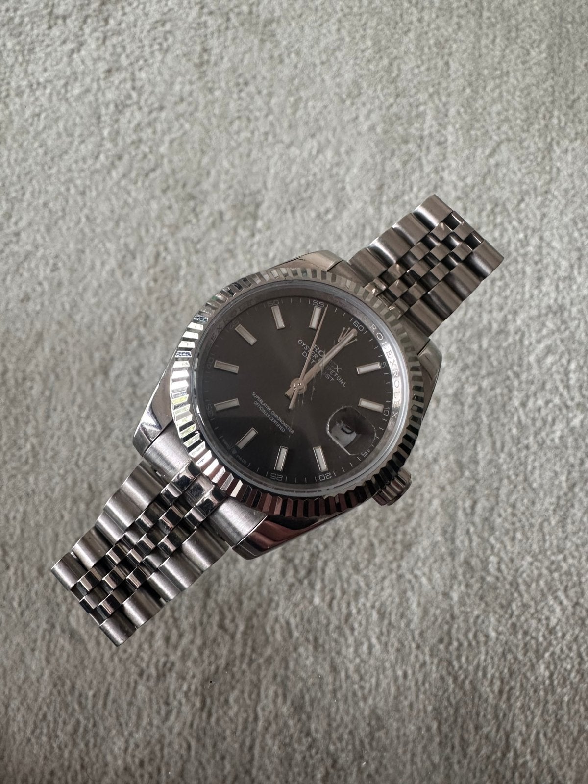 Rolex Datejust Jubilee band, Sieraden, Tassen en Uiterlijk, Horloges | Dames, Ophalen of Verzenden, Zo goed als nieuw, Staal, Rolex
