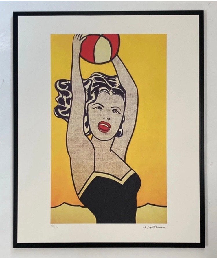Roy Lichtenstein : lithografie met certificaat, Antiek en Kunst, Kunst | Litho's en Zeefdrukken, Ophalen of Verzenden