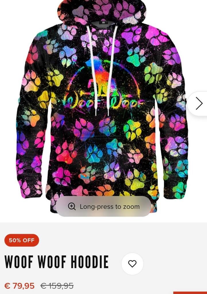 Mr. Gugu & Miss Go Hoodie | Neon Dog Print | Uniek, Ophalen of Verzenden, Zo goed als nieuw, Maat 38/40 (M), Overige kleuren