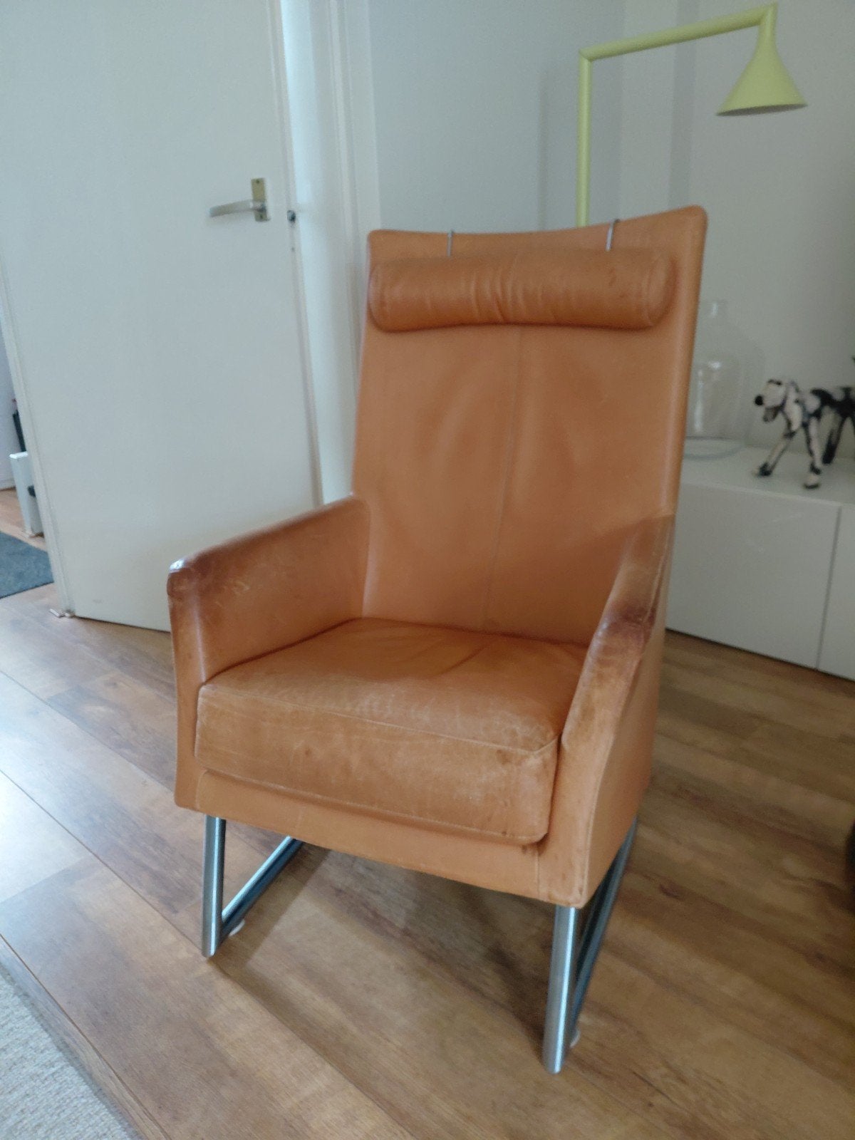 Fauteuil Gerard van den Berg, Huis en Inrichting, Ophalen, Gebruikt, Minder dan 75 cm, Leer