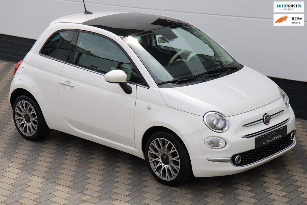 Fiat 500 1.0 Hybrid Star Pano Carplay Xenon Navi Cruise !, Auto's, Fiat, Voorwielaandrijving, Gebruikt, 4 stoelen, Leder en Stof