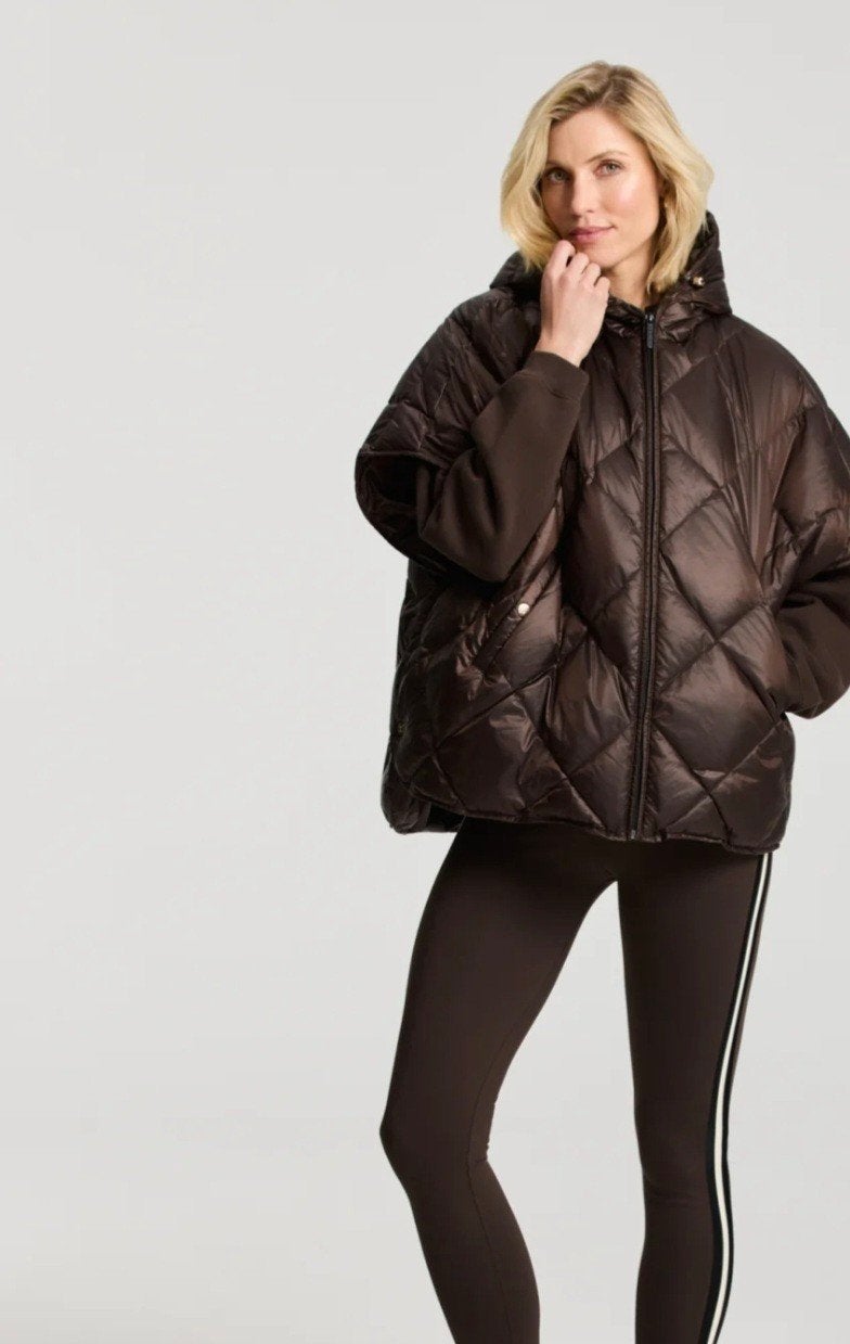 Deblon Bruine gewatteerde jas bodywarmer teddy voering, Maat 38/40 (M), Bruin, Nieuw, Ophalen of Verzenden