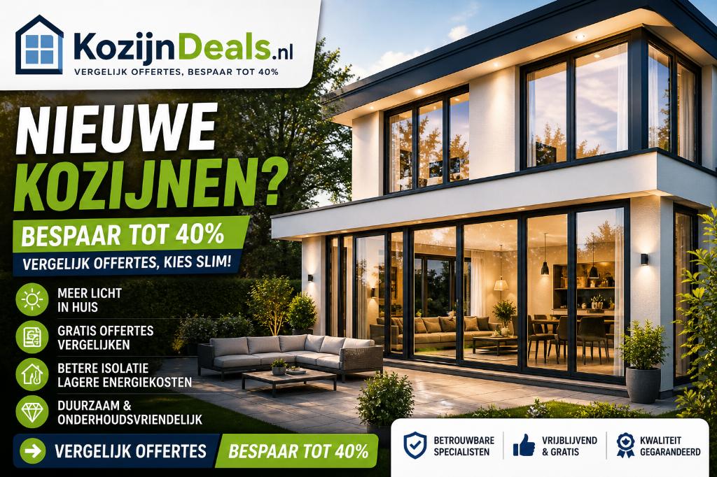 Nieuwe kozijnen nodig? Vergelijk offertes en bespaar tot 40%, Doe-het-zelf en Verbouw, Kozijnen en Schuifpuien, 75 tot 150 cm