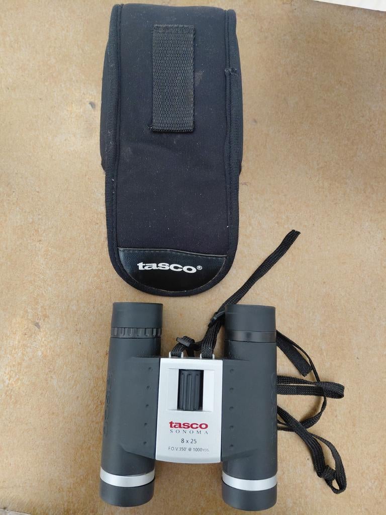 Tasco sonoma verrekijker 8 x 25, Ophalen of Verzenden, Zo goed als nieuw, Overige typen, Met hoes of tas