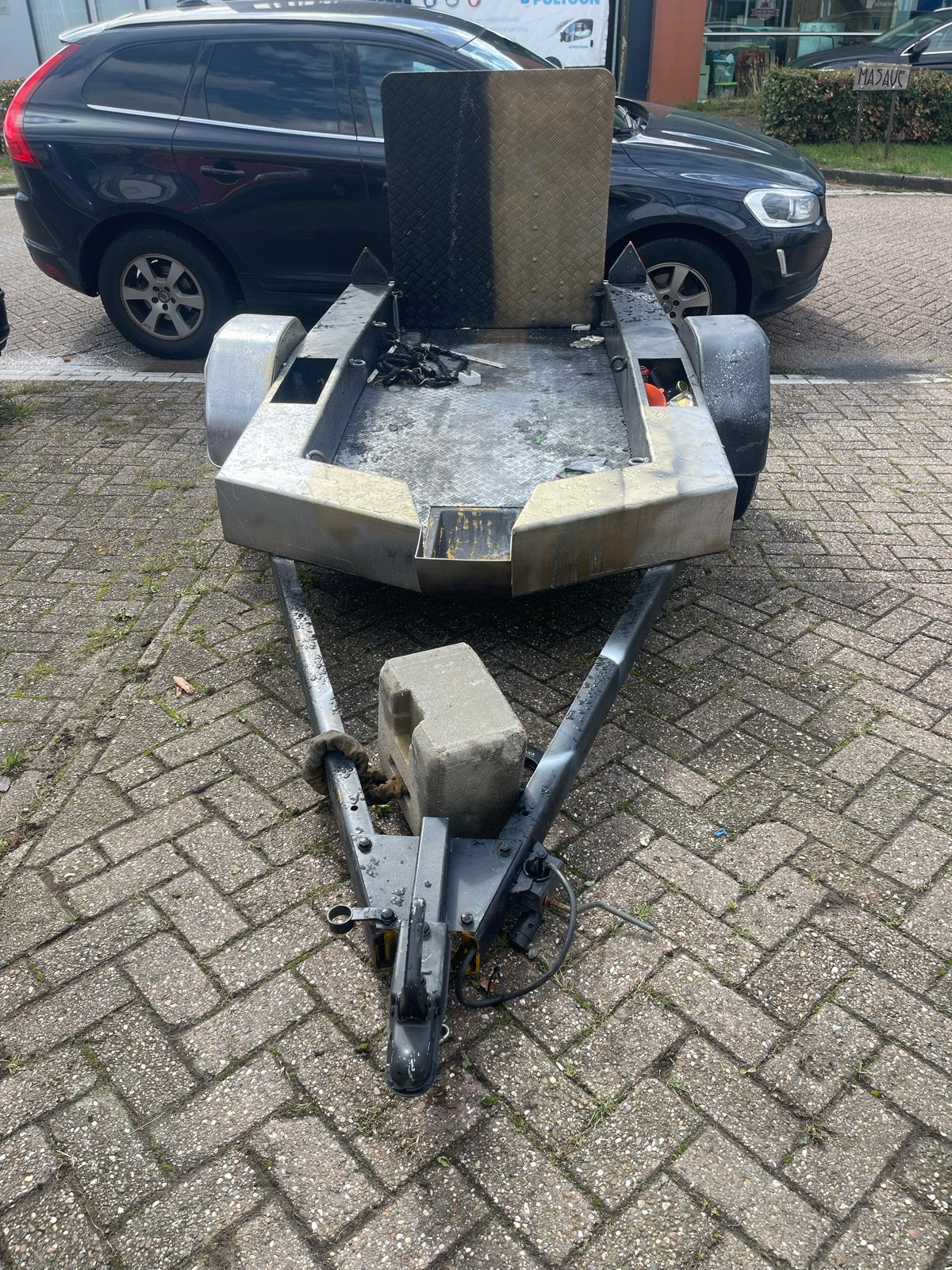 Massieve motoraanhanger - klaar voor restauratie, Ophalen of Verzenden, Gebruikt