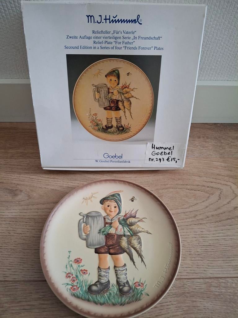 M.J. Hummel reliëfbord 'Gor Father' - Friends Forever serie, Ophalen of Verzenden