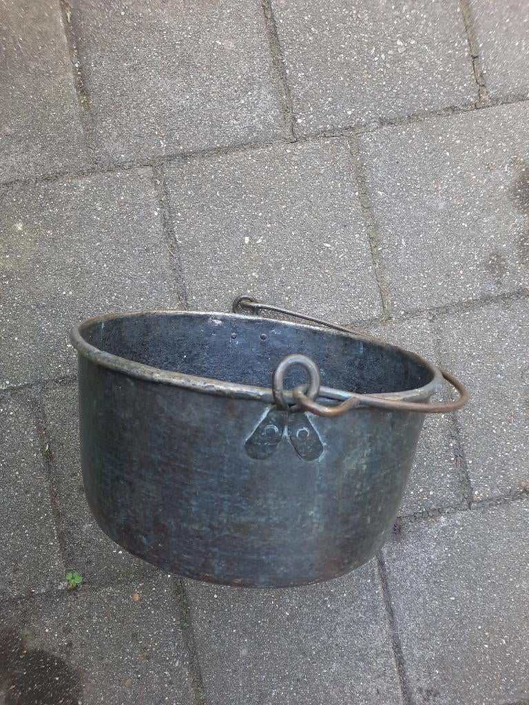 antieke koperen ketel te koop, Antiek en Kunst, Antiek | Koper en Brons, Ophalen, Koper