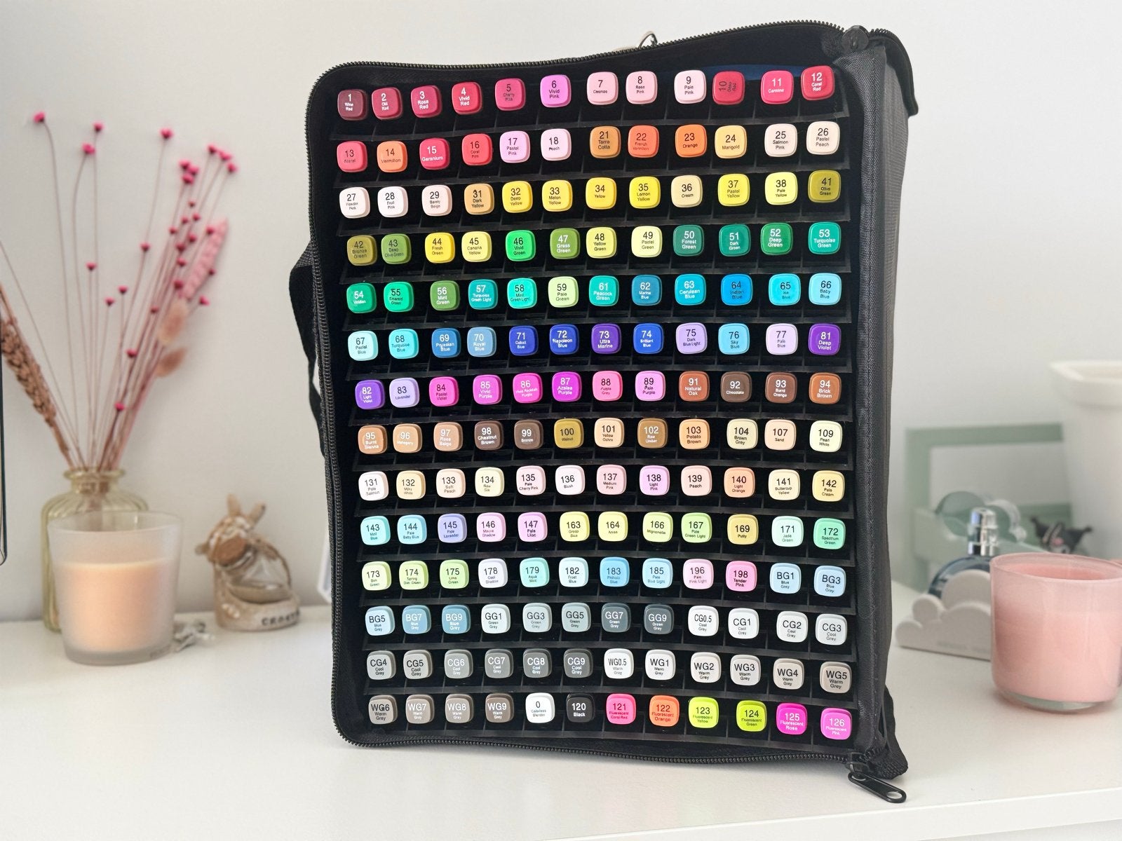 Panduro Colour Marker Set - 168 Stuks in Handige Tas, Ophalen, Zo goed als nieuw, Potlood of Stift
