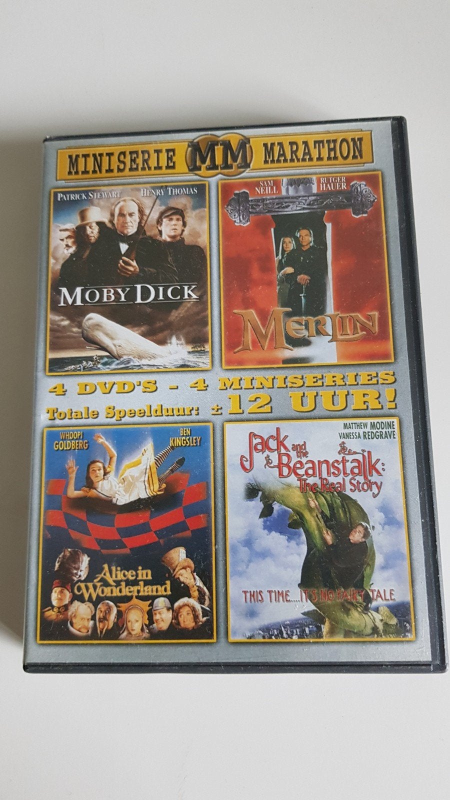 4 Miniseries: Moby Dick, Merlin, Alice, Jack & de Bo, Verzenden, Alle leeftijden, Nederlands, Actie en Avontuur