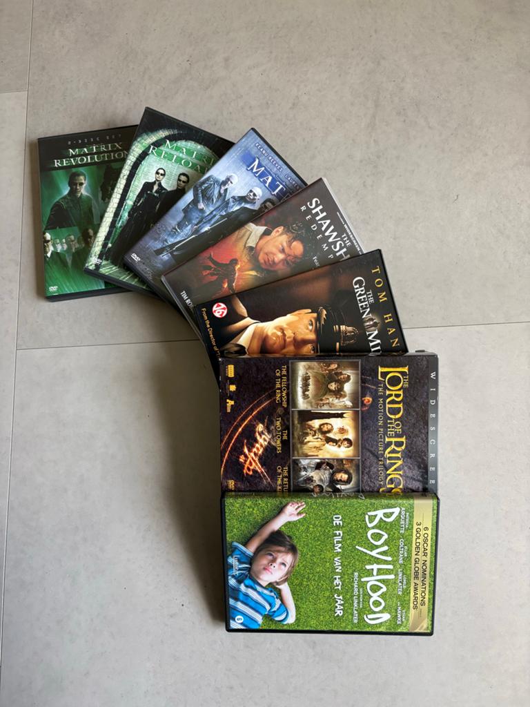Pakket DVD ‘s met 9 topfilms Matrix, Lord of the Rings e.a., Ophalen of Verzenden, Gebruikt, Science Fiction en Fantasy