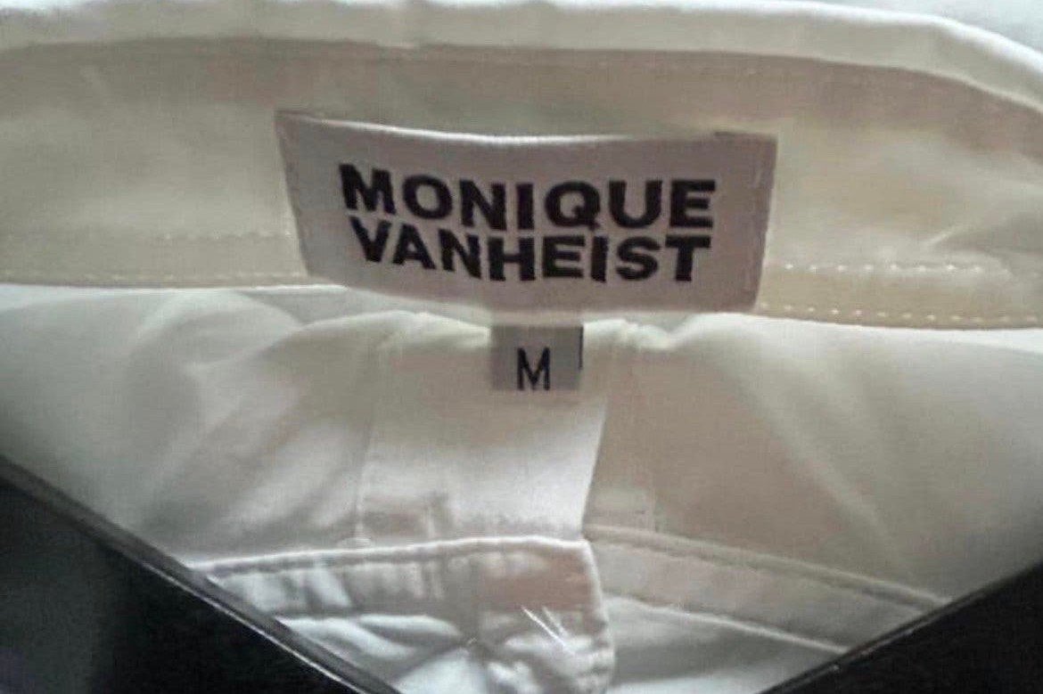 Monique van Heist blouse oversized M NP 379,00 euro, Ophalen of Verzenden, Maat 38/40 (M), Wit
