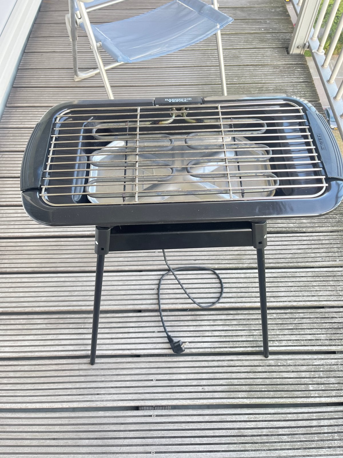 Tefal EasyGrill De Luxe 2-in-1 elektrische barbecue, Ophalen of Verzenden, Zo goed als nieuw